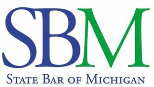 State Bar of Michigan Logo Letters SBM Above State Bar of Michigan Text