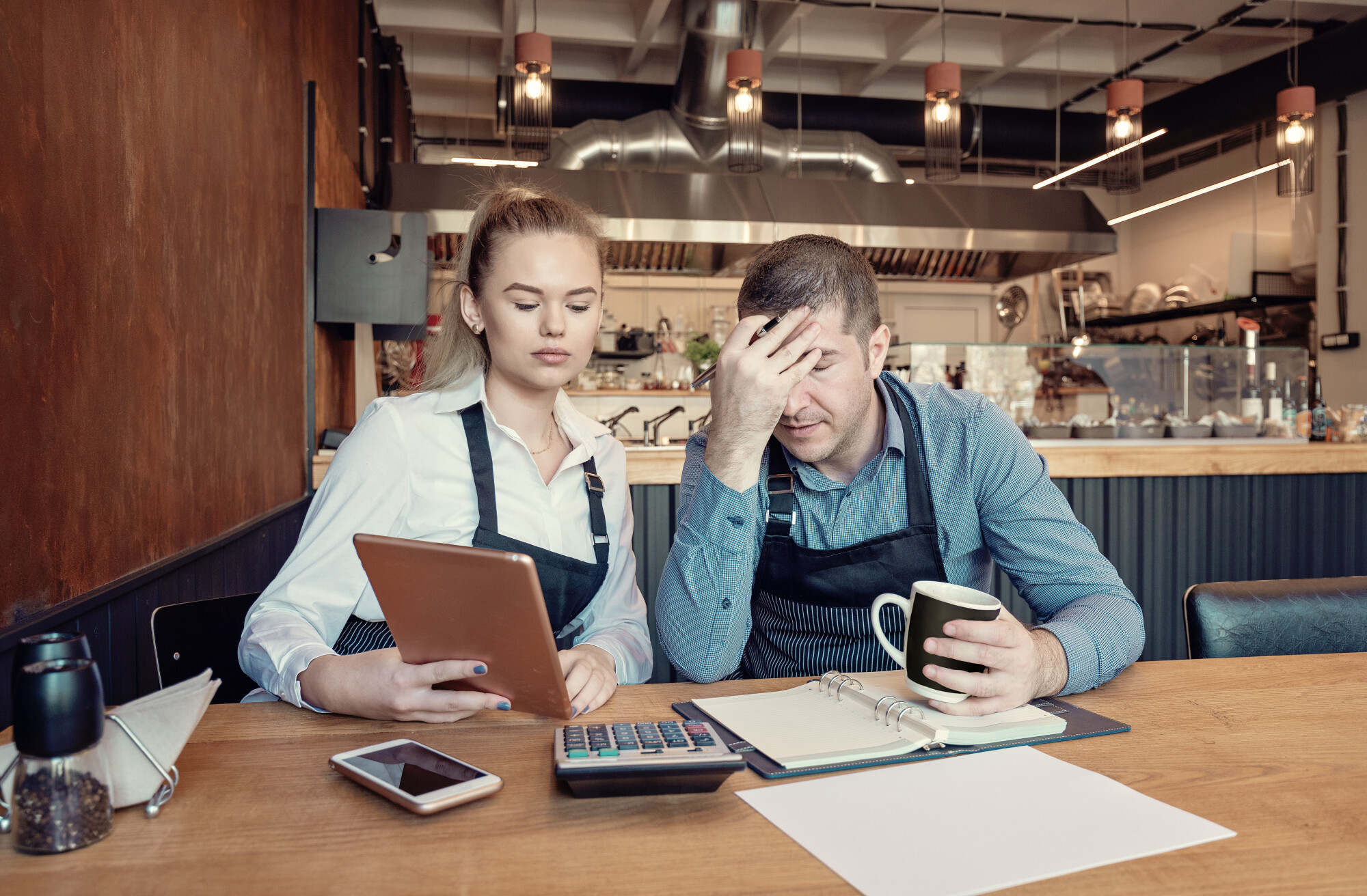 Stressed Business Couple