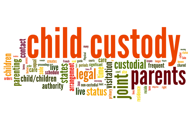 Divorce Custody Word Cloud