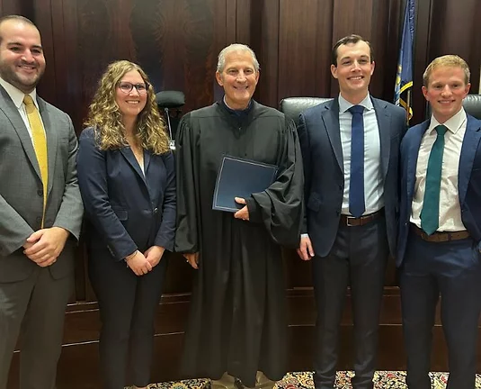 Picture of 2024 Assocaites (from left to right) Patrick Quinn, Mackenzie Almassian, Jim Ryan, and Charlie Sarchet.