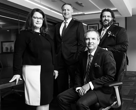 Picture of attorneys Andrea Badalucco, Paul Millenbach, Rob Hamor, and Matt Fedor