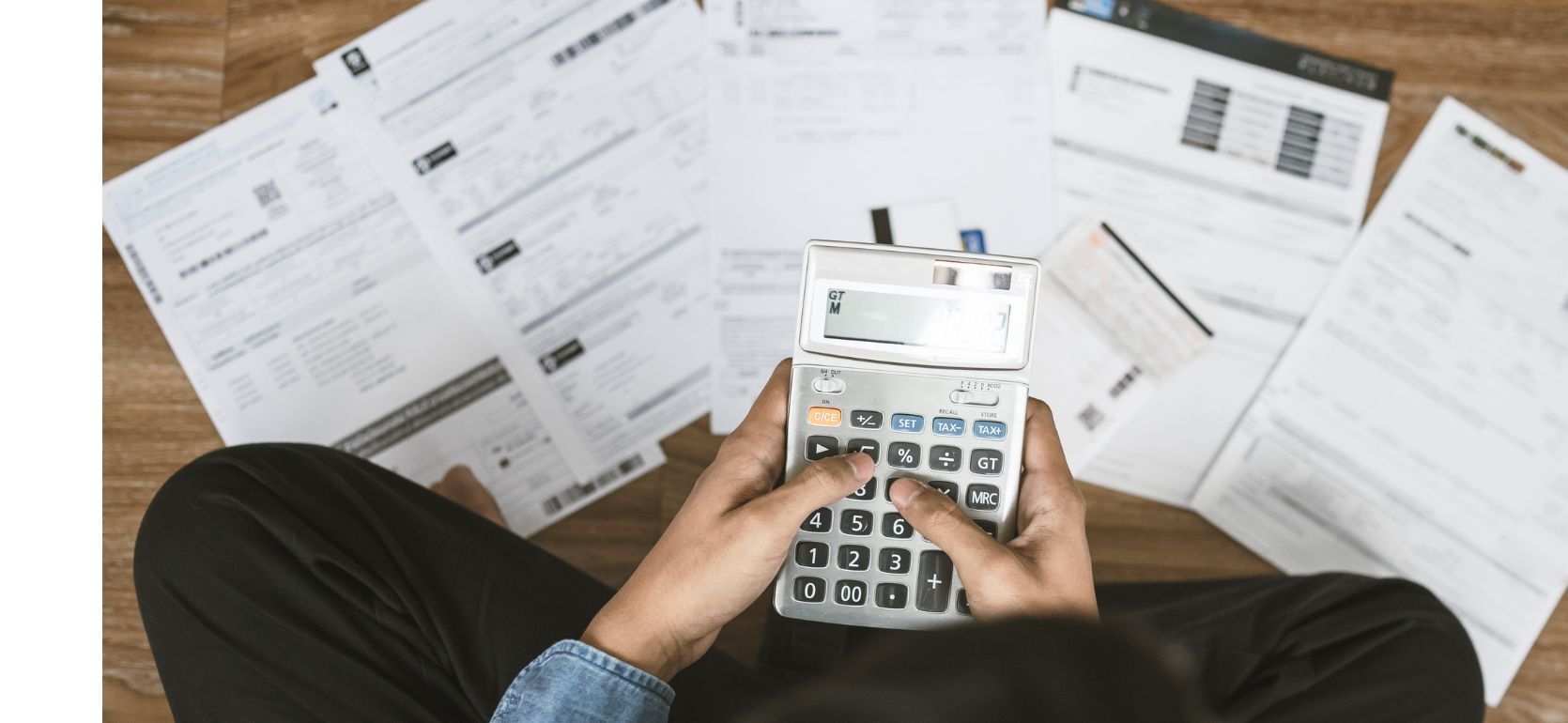 Paper with petition to file for bankruptcy