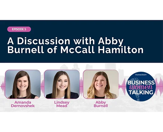 Three women smiling in front of camera with Businesswomen Talking Logo