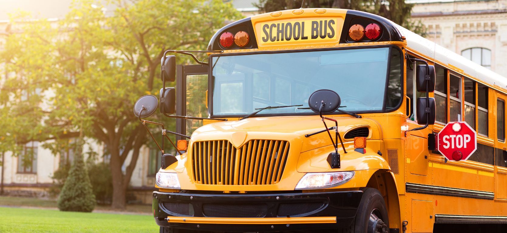 Yellow school bus.